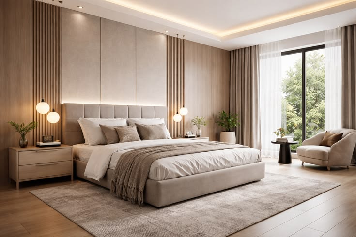 Luxury bedroom interior
