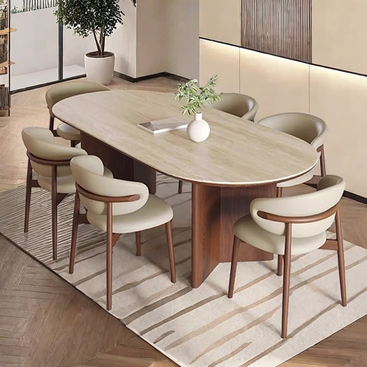 Contemporary dining area